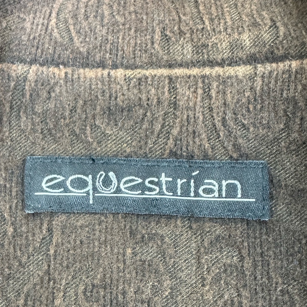 Equestrian 
Brown Women's Button-Front Jacket - Picture 7 of 16